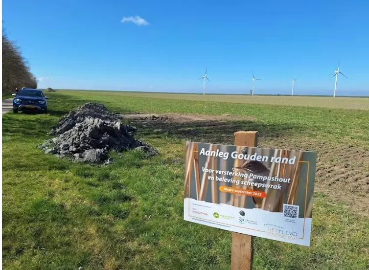 aanleg gouden rand het flevo landschap