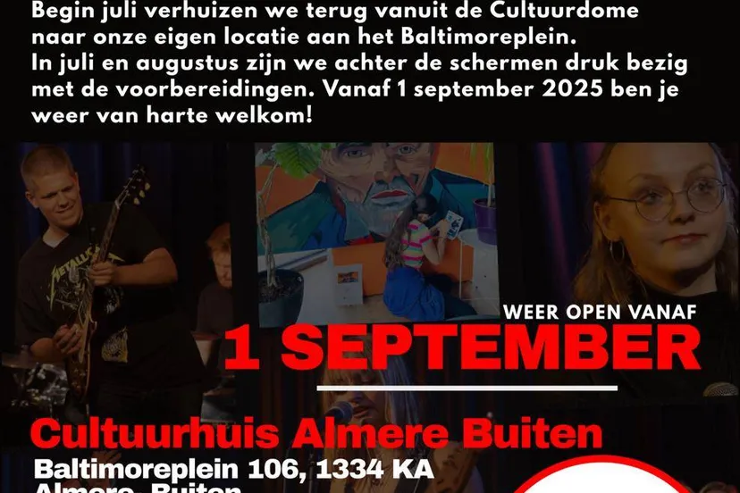 cultuurhuis verhuist terug het cultuurhuis