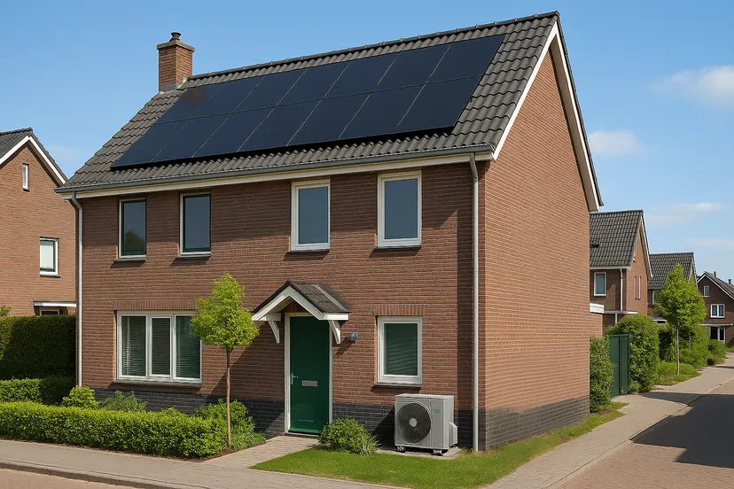 Zonnepanelen en warmtepomp (© Zonneplan)