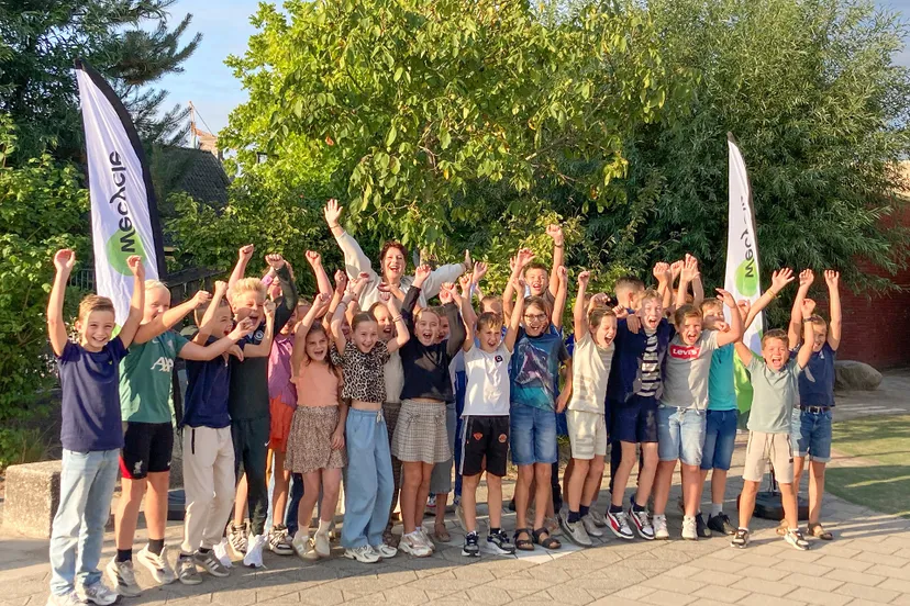 E-waste Race op de Hoeksteen met wethouder Claudia Schipper, foto 2