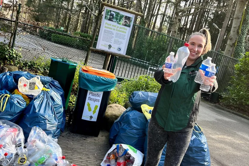 de inzamelactie van petflessen door dierenpark amersfoort wildlife fund is een groot succes