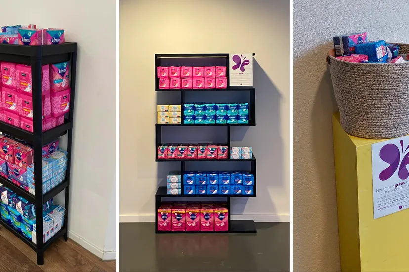 beeld ggdru menstruatieproducten uitgifte punten