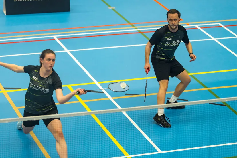 eerste Open Amersfoortse badmintonkampioenschappen
