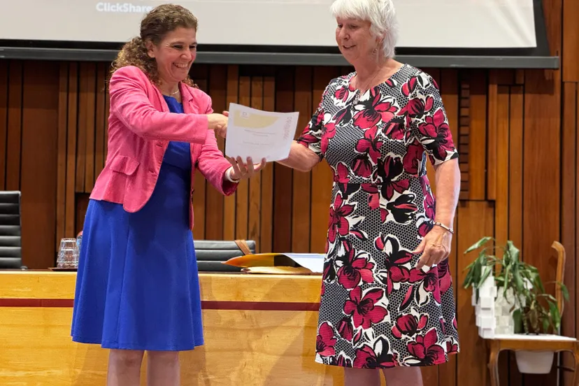 Wethouder Paffen-Zeenni en mevrouw van de Haterd