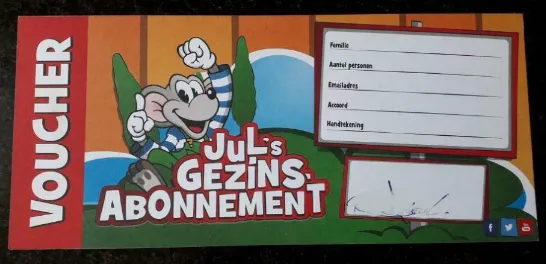 julianatoren voucher gezinsabonnement