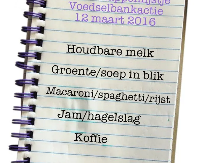 lijstje2016 voedselbankactie