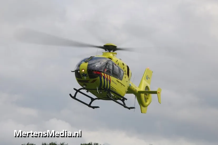 newtonweg ongeval stadsbus fietsster trauma helicopter