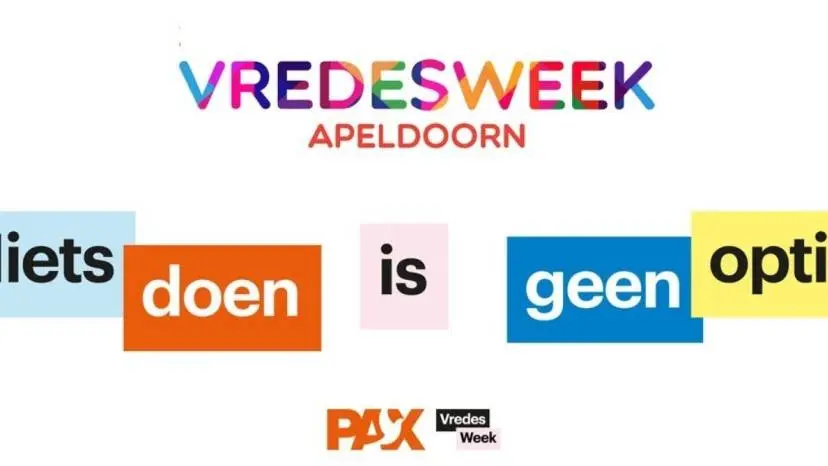 Vredesweek Apeldoorn 2026 - Niets doen is geen optie