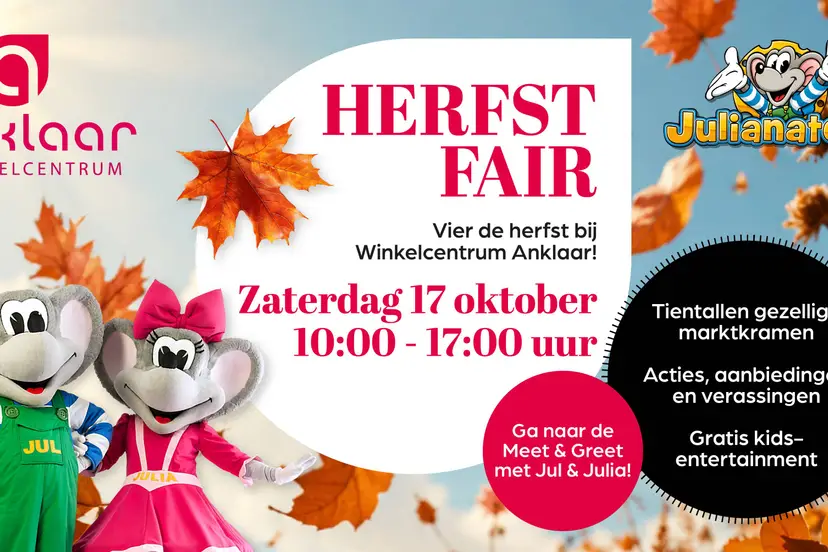Aankondiging HerfstFair Anklaar op zaterdag 17 oktober 2026 van 10.00 tot 17.00 uur