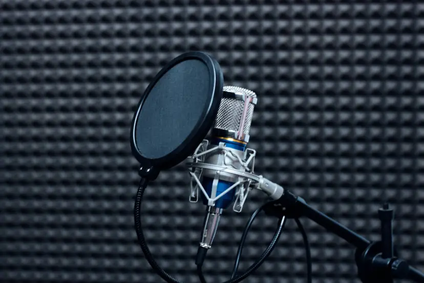 Microfoon tegen een donkere achtergrond. Illustratieve foto: Asit / Unsplash.