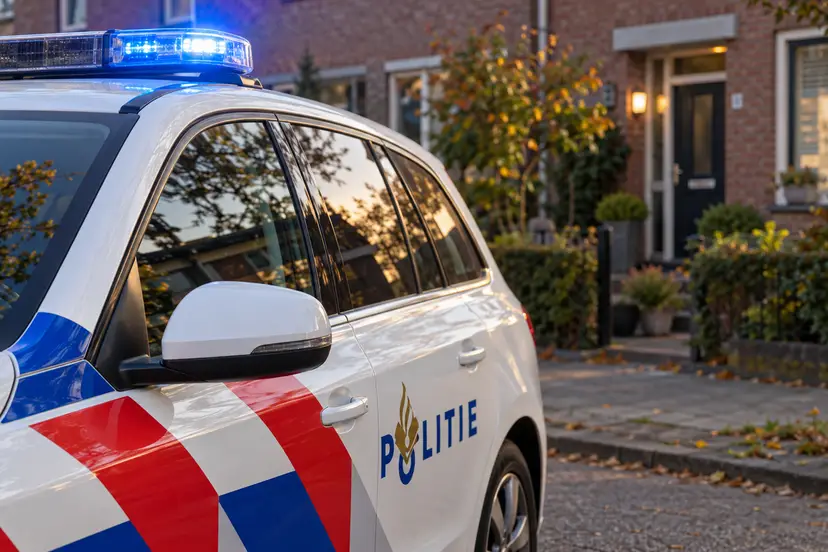 politieauto illustratie