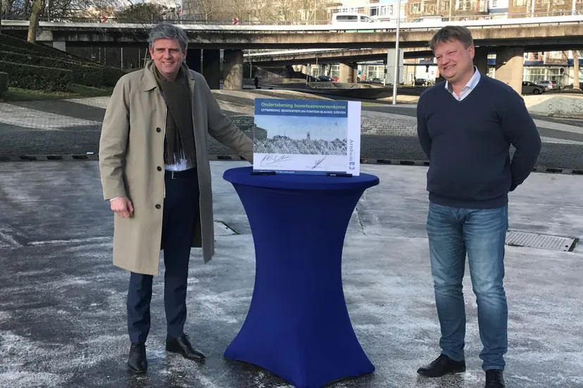 gemeentearnhemondertekening blauwe golven