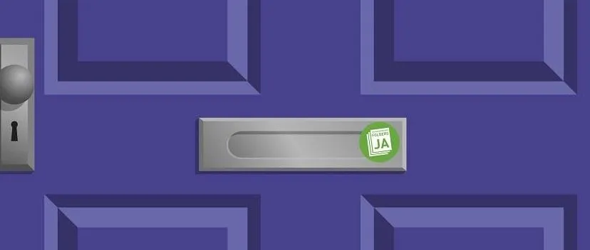 jaja stickerfolderkiezerbeeld deur met ja sticker uitzoom 1 0