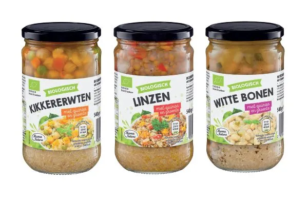 mama nature biologische peulvruchten met quinoa en groente aldi