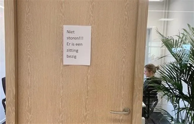 rechtesther de boer niet storen zitting extern