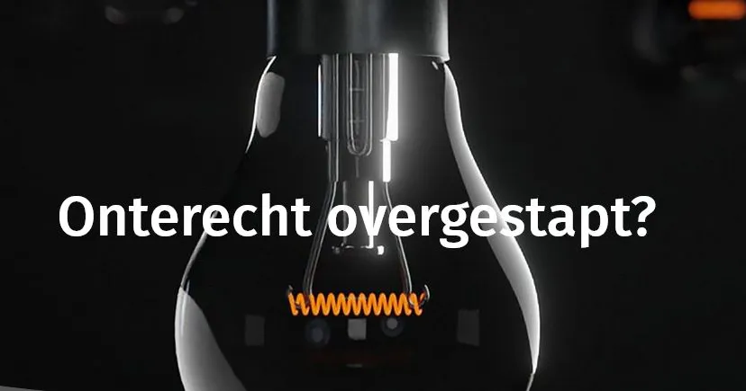 terug onterecht overgestapt