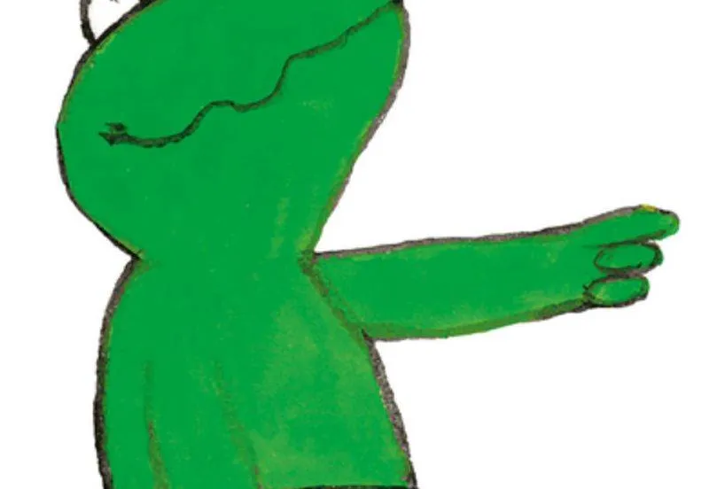 Kikker kijkt naar kunst.2