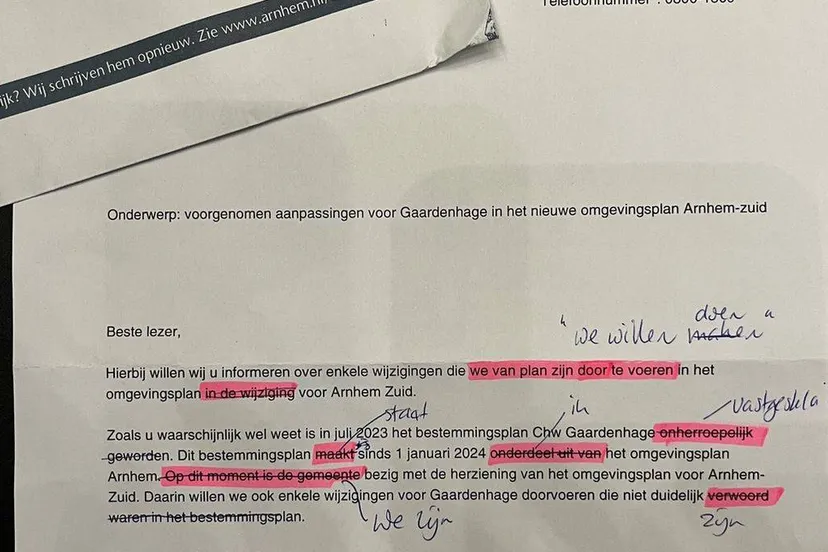 brieven met terugstuurservice - Gemeente Arnhem