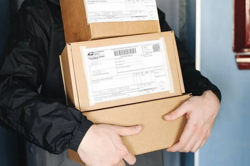 karton bij feestdagen