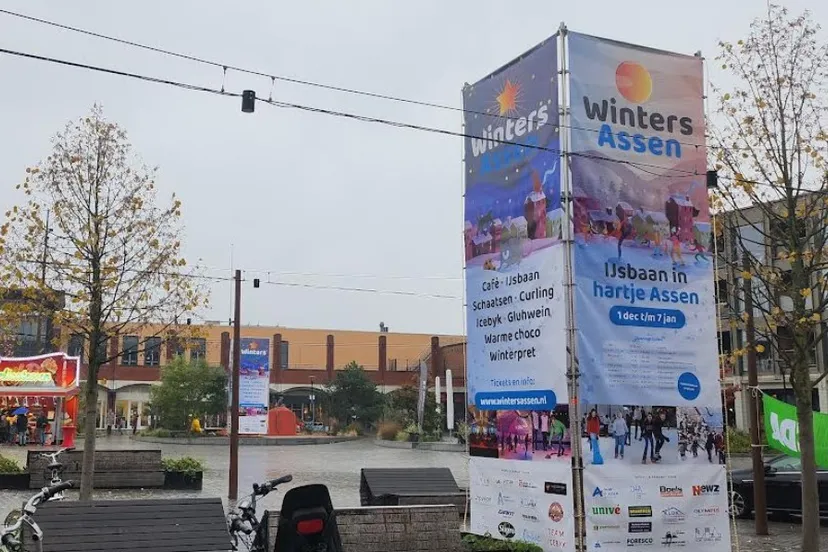 foto koopmansplein winters assen