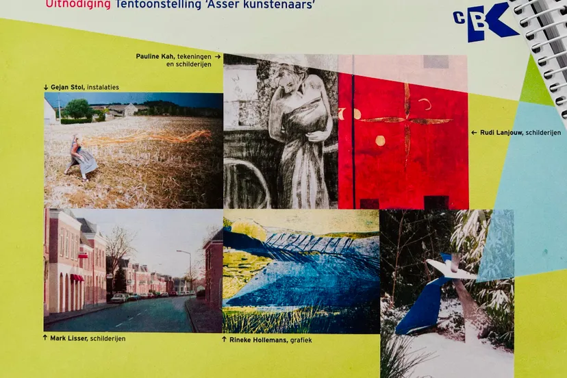 foto persbericht 20 jaar galerie cbk dsg uitnodiging voorzijde