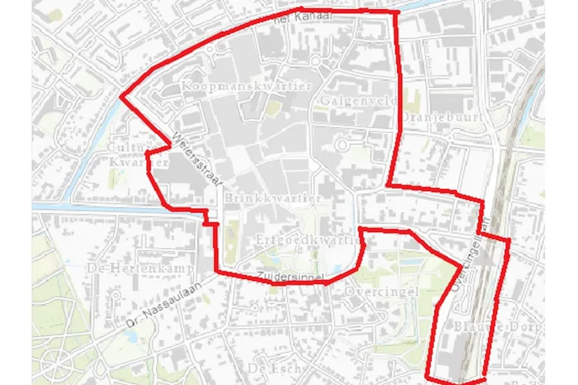 kaart veiligheidsrisicogebied