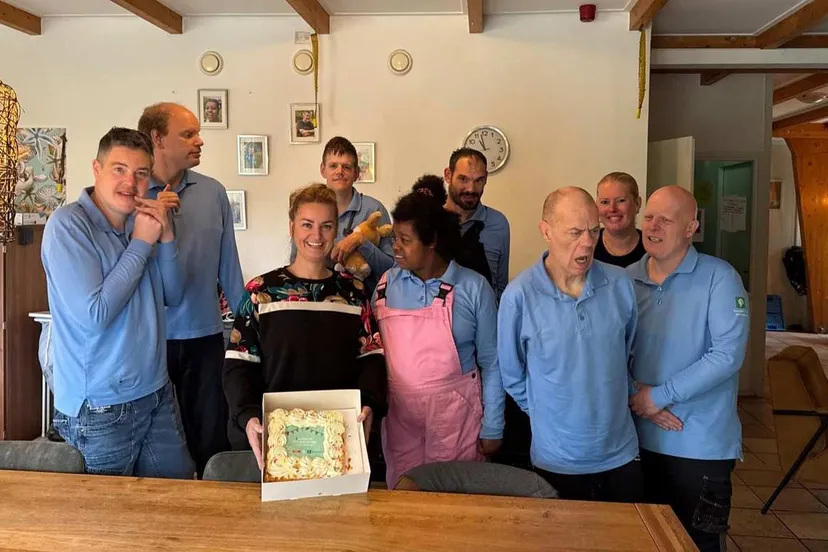 Taartmoment in 't Leefhuis