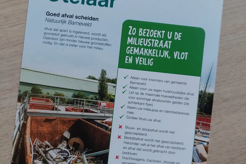 persbericht 22 008 regels bezoek milieustraat otelaar veranderen per 1 maart