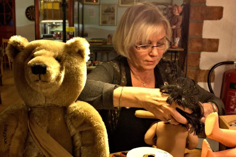 popendokter aan het werk