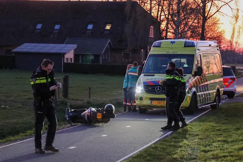 voetganger door scooter barneveld