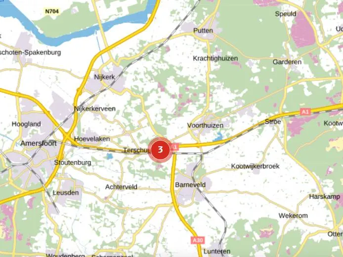 Rijkswaterstaat plek ongeval A1