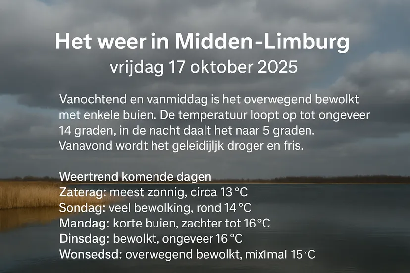 Weerbericht voor Midden-Limburg