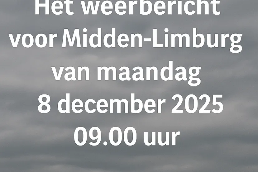 Weersverwachting Midden-Limburg 8 december