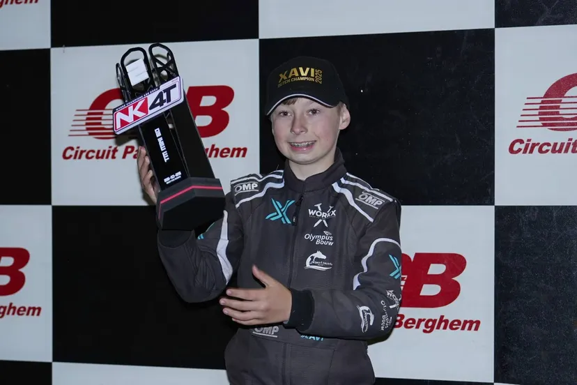 Xavi Radecke Nederlands kampioen Mini 2 takt (Groot)