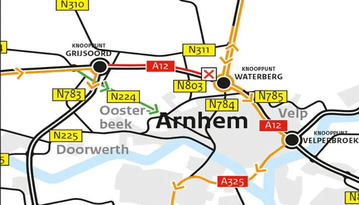 a12 waterberg grijsoord dicht0