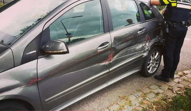 aanrijding rooimachine