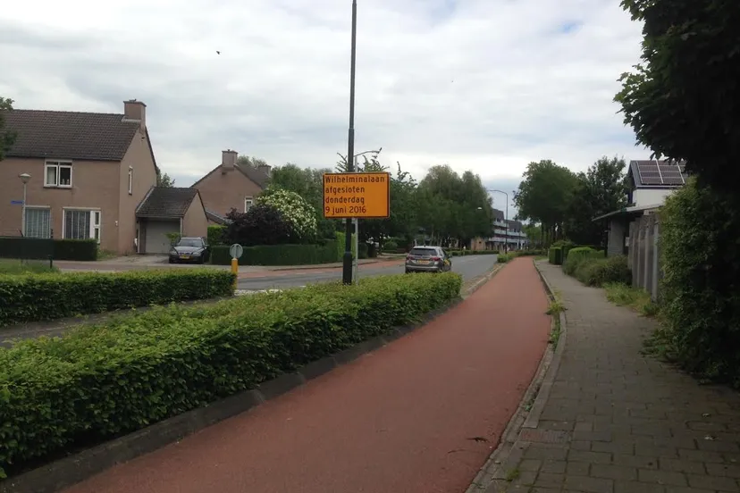 afsluiting wilhelminalaan