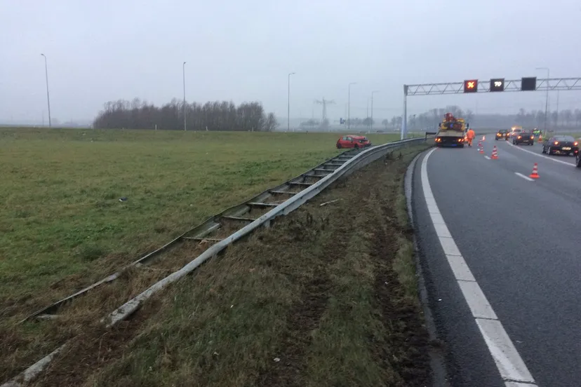 auto over de kop knooppunt ewijk