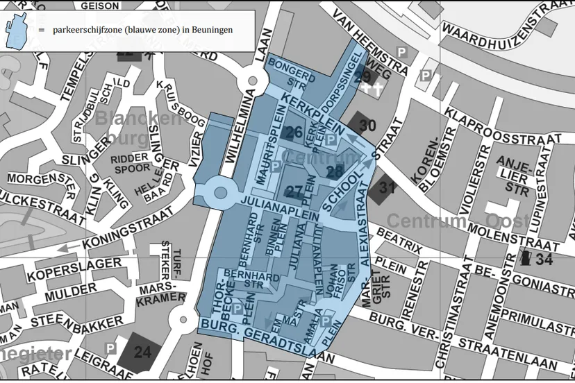 blauwe zone in beuningen