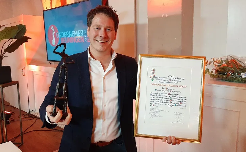 foto winnaar ondernemer van het jaar 2021 ivo thijssen