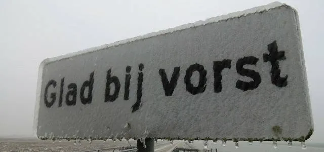 glad bij vorst