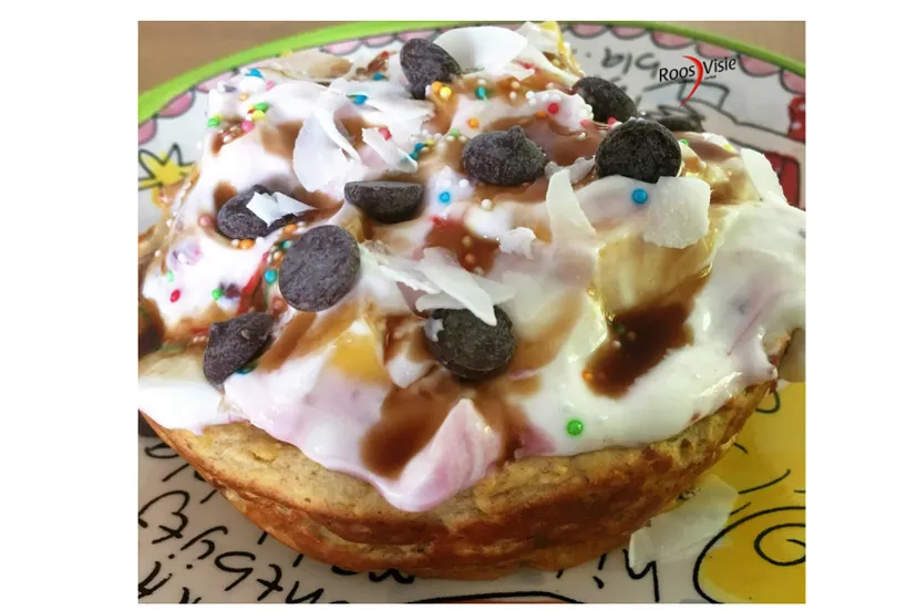 havermout mango taartje