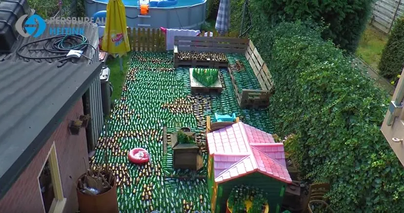 lege bierflesjes als huwelijkscadeau