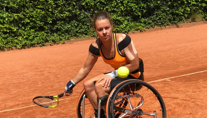 rolstoeltennisster marjolein buis heeft de finale bereikt tijdens de german open in berlijn