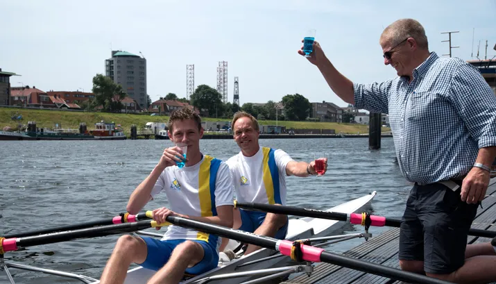 eerste vaart van de nieuwe zeezwaluw banner