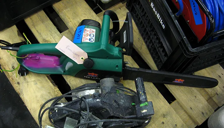 gestolen gereedschap banner