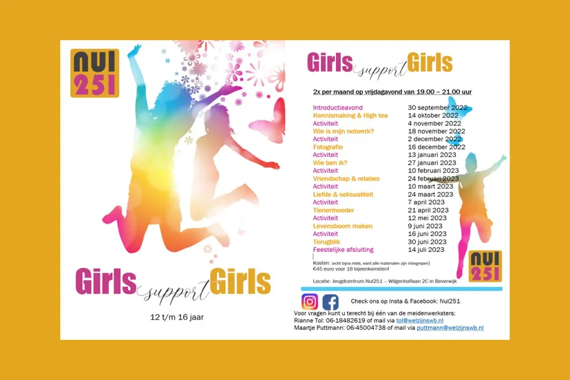 girls support girls flyer digitaal 2022 2023