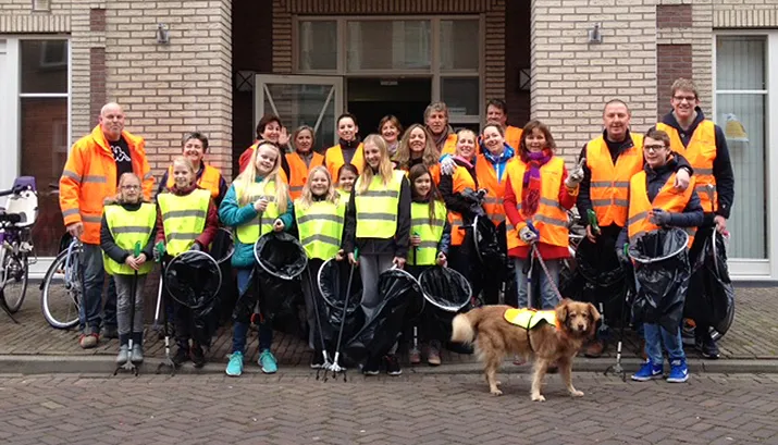 groepsfoto opschoondag broekpolder 19 maart 2016 banner