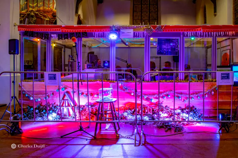 houten huis uitgelicht