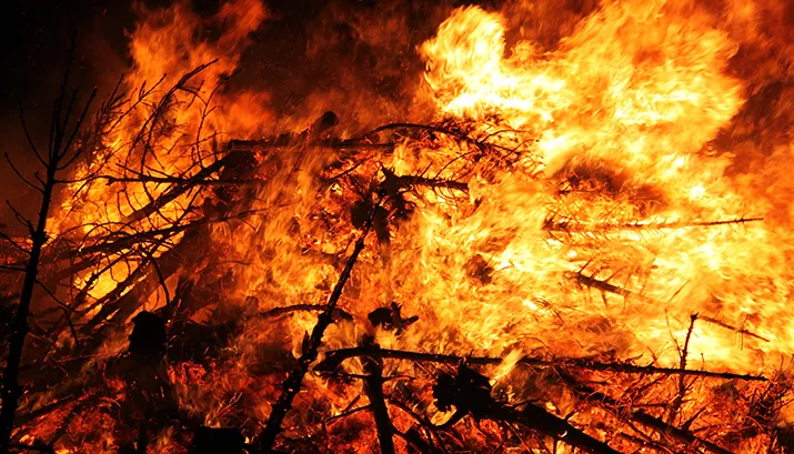 kerstboomverbranding banner